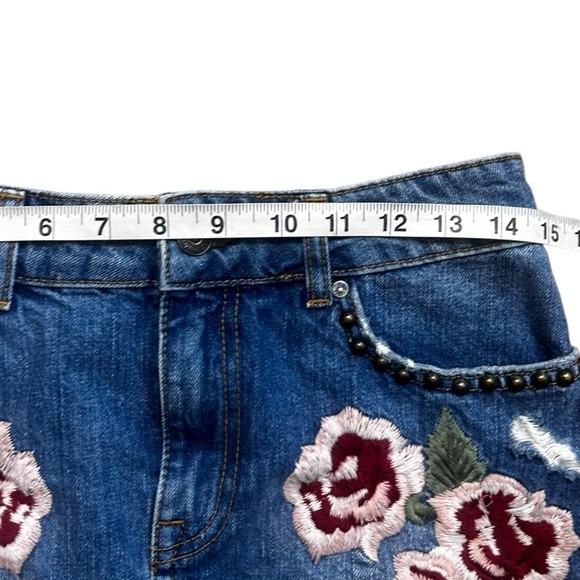 Free People Wild Rose Embroidered Mini Skirt - Picture 13 of 14